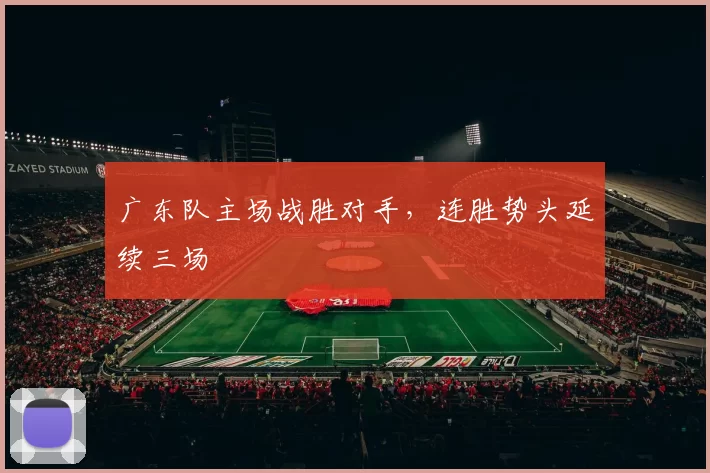 广东队主场战胜对手,连胜势头延续三场