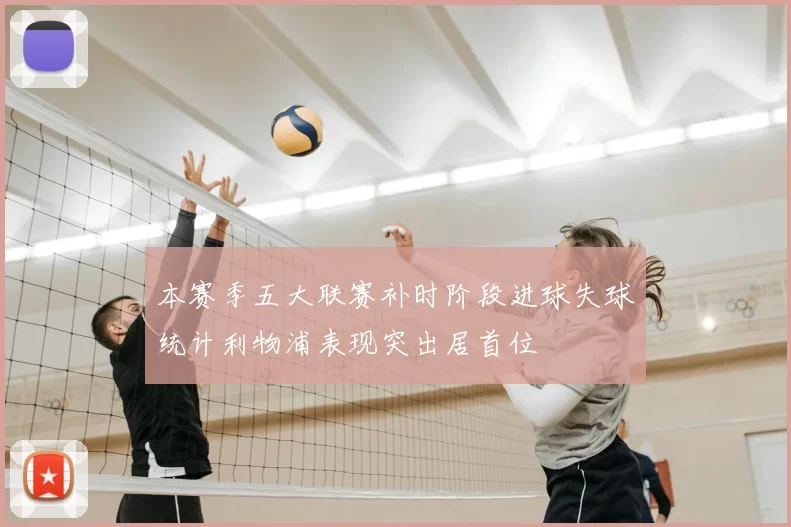 本赛季五大联赛补时阶段进球失球统计利物浦表现突出居首位